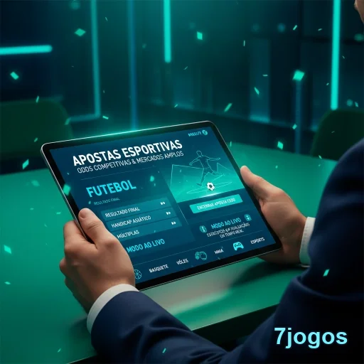 Ilustração de Explore o aplicativo cassino 7jogos para Android e iOS