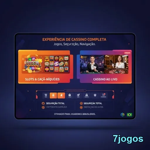 Ilustração de Acesse o cassino online 7jogos com login rápido e seguro